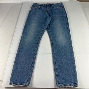 Levi's Jeans Women's 29x27* 501 Skinny Ankle High Rise Blue Stretch Denim Tag 27
